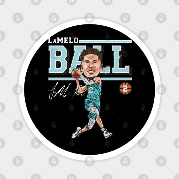 LaMelo Ball Charlotte Cartoon Magnet by Buya_Hamkac